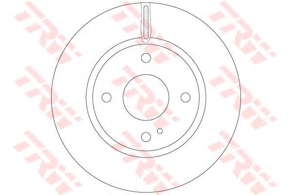 Купить запчасть TRW - DF6399 Диск тормозной передний FORD FIESTA VI (288мм) DF6399