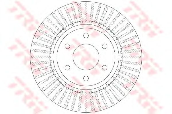 Купить запчасть TRW - DF6416 Диск тормозной передний NISSAN NAVARA (D40), PATHFINDER (R51) 16" (296мм) DF6416