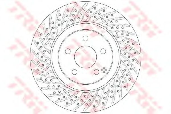 Купить запчасть TRW - DF6433S Диск тормозной перед MERCEDES BENZ E-CLASS 2002 - 2009, SL 2001 - 2012