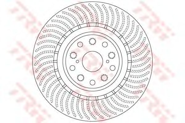 Купить запчасть TRW - DF6489S Диск тормозной перед LEXUS LS (_F4_) 460 (USF40) 04.2006 -  <=> LEXUS LS (_F4_) 600h (UVF45) 08.2007 - 