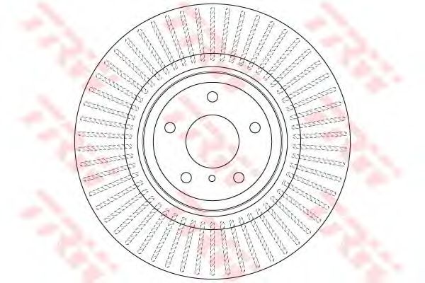 Купить запчасть TRW - DF6498S Диск тормозной передний INFINITI FX 30d, 37, 50, G37, QX70 DF6498S