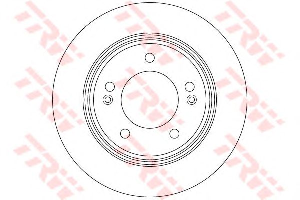 Купить запчасть TRW - DF6627 Диск тормозной задний HYUNDAI ELANTRA 11-, VELOSTER (262мм) DF6627