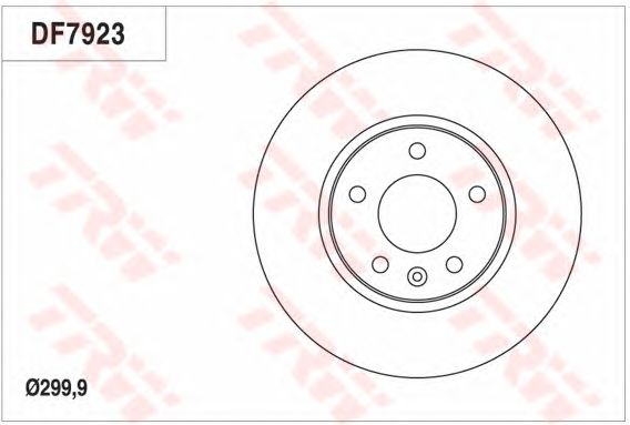 Купить запчасть TRW - DF7923 Диск тормозной передний OPEL ASTRA J 300мм DF7923