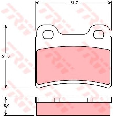 Купить запчасть TRW - GDB1124 Колодки тормозные дисковые зад FORD ESCORT V 1990 - 1992, ESCORT VI 1992 - 1995, ESCORT VII 1995 - 1999, ORION III 1990 - 1993FORD ESCORT V 1990 - 1992, ESCORT VI 1992 - 1995, ESCORT VII 1995 - 1999, ORION III 1990 - 1993