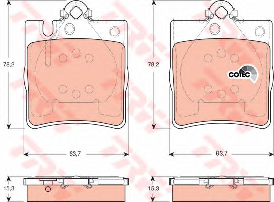 Купить запчасть TRW - GDB1421 Колодки тормозные дисковые зад MERCEDES BENZ C-CLASS 2000 >>, CLC-CLASS 2008 >>, CLK 2002 >>, E-CLASS 1996 - 1999, SL 2006 >>, SLK 2004 >>MERCEDES BENZ C-CLASS 2000 - 2011, CLC-CLASS 2008 >>, CLK 2002 - 2010, E-CLASS 1996 - 1999, SL 2006 - 2012, SLK 2004 - 2011