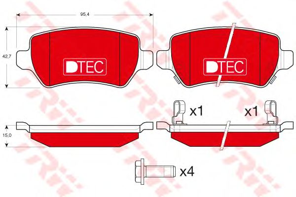 Купить запчасть TRW - GDB1515DTE 