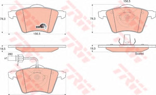 Купить запчасть TRW - GDB1538 Колодки передние VW SHARAN (7M) GDB1538