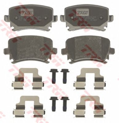 Купить запчасть TRW - GDB1622 Колодки задние AUDI A4 (B7), A6 (C6), SKODA OCTAVIA (1Z_), VW PASSAT (3C_, 36_) GDB1622