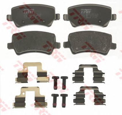 Купить запчасть TRW - GDB1685 Колодки задние FORD GALAXY II, S-MAX, VOLVO S60 II, S80 II, XC70 II GDB1685