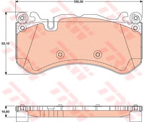 Купить запчасть TRW - GDB1734 Колодки передние MERCEDES W166 ML63 AMG, W212 E63 AMG GDB1734