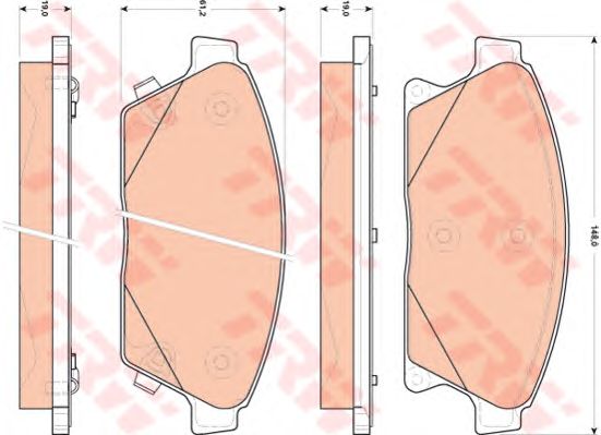 Купить запчасть TRW - GDB1847 Колодки передние CHEVROLET CRUZE (J300), ORLANDO, OPEL ASTRA J GDB1847