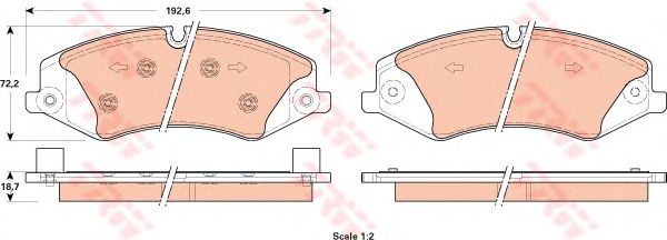 Купить запчасть TRW - GDB1898 Колодки тормозные дисковые перед LAND ROVER RANGE ROVER SPORT (L494) 3.0 D 4x4 04.2013 -  <=> LAND ROVER RANGE ROVER IV (L405) 3.0 D 4x4 08.2012 - 