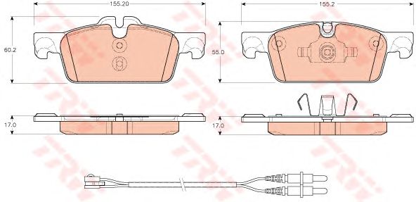 Купить запчасть TRW - GDB1929 Колодки передние PEUGEOT 508 GDB1929