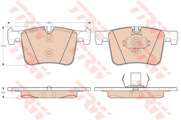 Купить запчасть TRW - GDB1942 Колодки передние BMW 1 F20, 3 F30, X3 F25 GDB1942