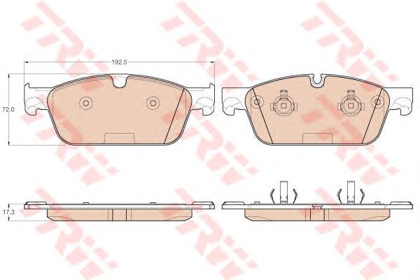 Купить запчасть TRW - GDB1970 Колодки передние MERCEDES X166, W166 4-matic GDB1970