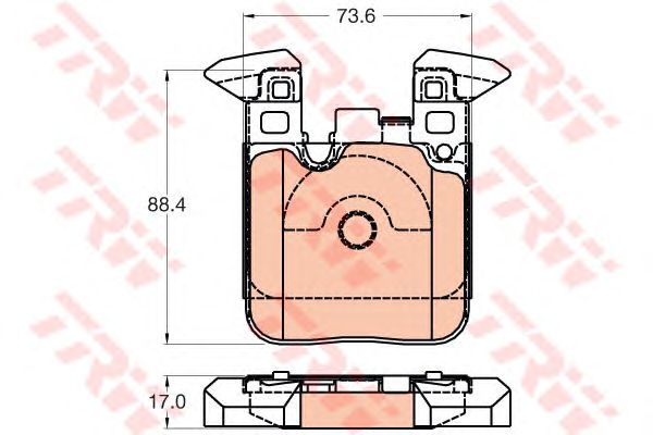 Купить запчасть TRW - GDB2028 Колодки задние BMW 1 F20, 3 F30 GDB2028