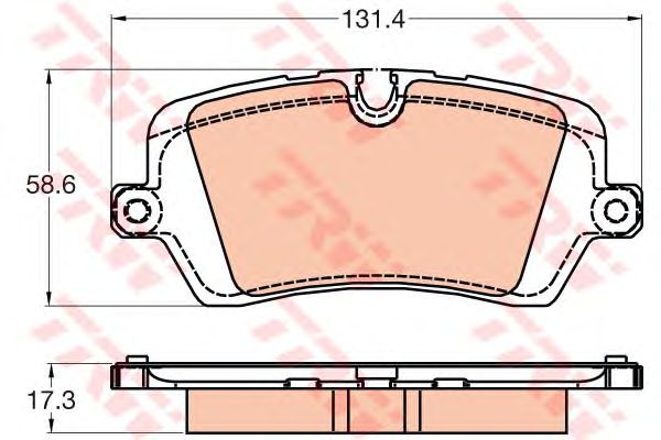 Купить запчасть TRW - GDB2029 Колодки задние RANGE ROVER SPORT (LW) (4/13- ) GDB2029