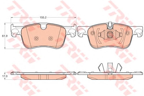 Купить запчасть TRW - GDB2062 Колодки передние CITROEN C4 PICASSO II GDB2062