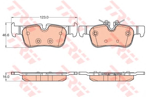 Купить запчасть TRW - GDB2063 Колодки задние BMW X1 (F48) 11/14-, 2 (F45) GDB2063