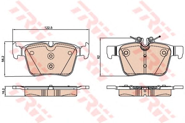 Купить запчасть TRW - GDB2071 Колодки задние MERCEDES W205 1.8-2.2 12/13- GDB2071