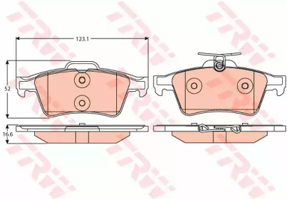 Купить запчасть TRW - GDB2086 Колодки задние FORD FOCUS II GDB2086