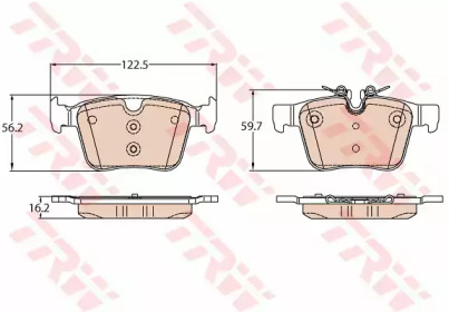 Купить запчасть TRW - GDB2110 Колодки задние ПОДХОДИТ ДЛЯ Land Rover DISCOVERY SPORT 12/14-, RANGE ROVER EVOQUE GDB2110