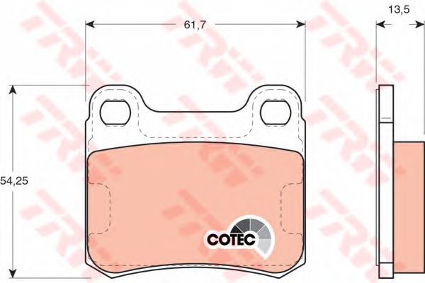 Купить запчасть TRW - GDB294 Колодки тормозные дисковые зад MERCEDES-BENZ 190 (W201) E 2.0 (201.024) 10.1982 - 06.1993 <=> MERCEDES-BENZ 190 (W201) E 2.0 (201.024) 02.1985 - 12.1986