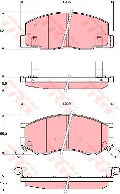 Купить запчасть TRW - GDB3157 Колодки тормозные дисковые перед TOYOTA ESTIMA 1990 - 1999, LITEACE 1997 - 2001, PREVIA 1990 - 2000, TARAGO 1995 - 1999, TOWN ACE 1995 - 2004DAIHATSU