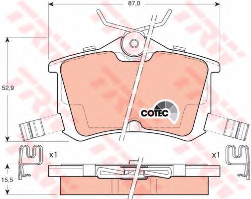 Купить запчасть TRW - GDB3190 Колодки тормозные дисковые зад HONDA ACCORD VII 1998 >>, ACCORD VIII 2003 >>HONDA ACCORD EURO VIII 2003 - 2008, ACCORD VII 1998 >>, ACCORD VIII 2003 >>