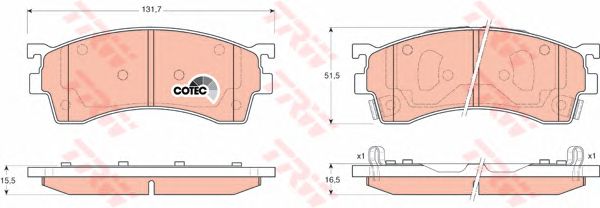 Купить запчасть TRW - GDB3209 Колодки тормозные дисковые перед MAZDA 323 01/01-05/04/ 626 97->/Premacy 99->FAW Haima Automobile Co., Ltd. 3 2007 - 2010, FAMILY II 2006 - 2010, PREMACY 2007 - 2009