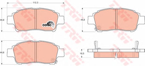 Купить запчасть TRW - GDB3218 Колодки тормозные дисковые перед TOYOTA ECHO 1999 - 2005, PLATZ 1999 - 2005, PROBOX 2002 >>, SOLUNA VIOS 2002 >>, SUCCEED 2002 >>, VIOS 2001 >>, VITZ 1999 - 2005, YARIS 1999 >>TOYOTA ECHO 1999 - 2005, PLATZ 1999 - 2005, PROBOX/SUCCEED 2002 >>, SOLUNA VIOS 2002 >>, VIOS 2002 - 2005, YARIS 1999 - 2005