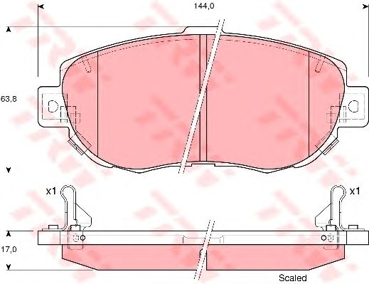 Купить запчасть TRW - GDB3235 Колодки тормозные дисковые перед LEXUS GS (_S16_) 300 (JZS160_) 08.1997 - 10.2000 <=> LEXUS IS I (_E1_) 200 (GXE10) 04.1999 - 07.2005