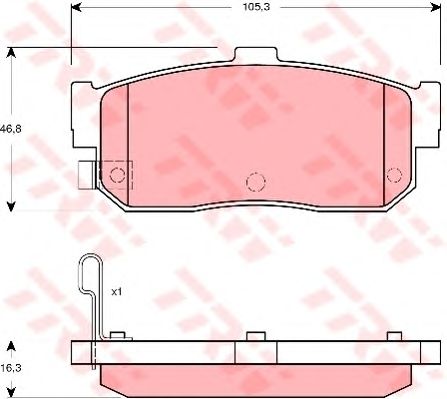 Купить запчасть TRW - GDB3274 Колодки задние NISSAN MAXIMA QX (A33) GDB3274