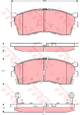 Купить запчасть TRW - GDB3285 Колодки передние KIA RIO, SHUMA II GDB3285