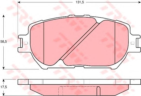 Купить запчасть TRW - GDB3314 Колодки передние TOYOTA CAMRY (V30) 2.4, 3.0 GDB3314