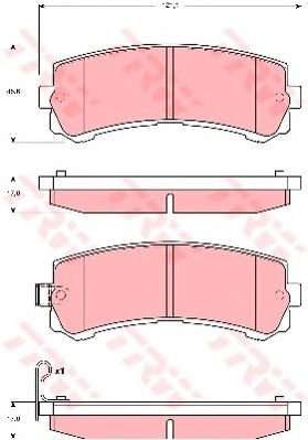 Купить запчасть TRW - GDB3362 Колодки задние NISSAN PATROL GR II GDB3362