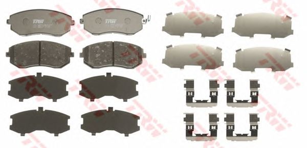 Купить запчасть TRW - GDB3371 Колодки передние SUBARU FORESTER, IMPREZA, LEGACY, OUTBACK GDB3371