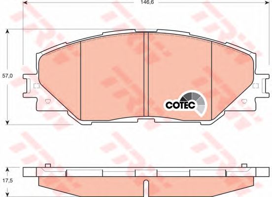 Купить запчасть TRW - GDB3424 Колодки передние TOYOTA RAV4 III-IV GDB3424