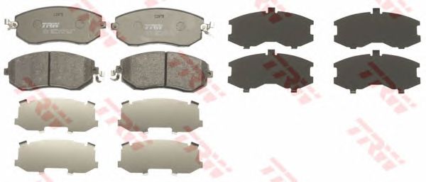 Купить запчасть TRW - GDB3519 Колодки передние FORESTER (SH, SJ), IMPREZA (GP, GR, GH), OUTBACK (BM, BR) GDB3519