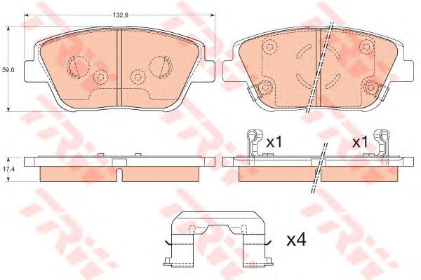 Купить запчасть TRW - GDB3540 Колодки передние KIA OPTIMA 2.0 GDB3540