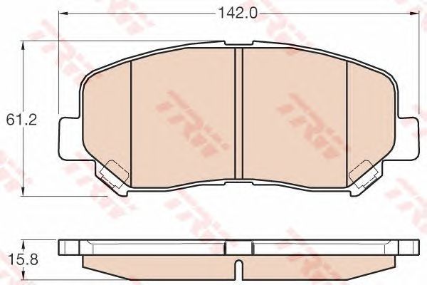 Купить запчасть TRW - GDB3562 Колодки передние MAZDA CX-5 GDB3562