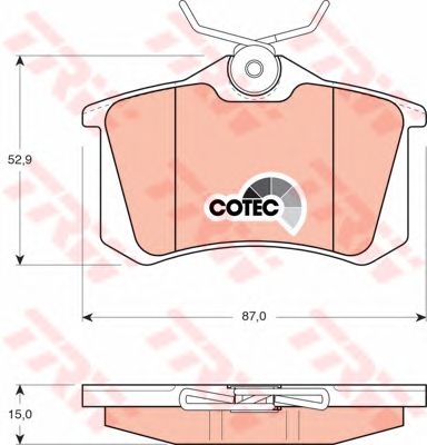 Купить запчасть TRW - GDB823 Колодки задние AUDI A4 (B6-B7), A6 (C5), VW PASSAT (3A2, 35I) GDB823