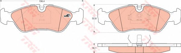 Купить запчасть TRW - GDB951 Колодки тормозные дисковые перед HOLDEN ASTRA 1995 - 1998, CALIBRA 1991 - 1995OPEL ASTRA F 1991 - 2001, KADETT E 1984 - 1993, OMEGA A 1986 - 1994, VECTRA A 1988 - 1995