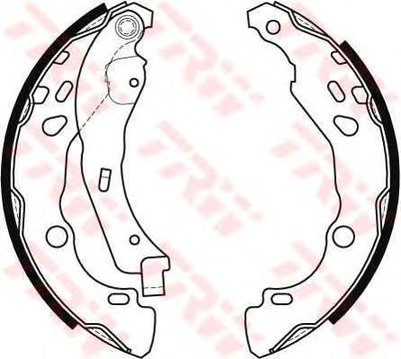 Купить запчасть TRW - GS8455 Колодки тормозные барабанные зад RENAULT Clio II 1,2-1,6/1,5D/1,9D-TDI [+ABS] 9/98->/LoganDACIA LOGAN 2004 >>, LOGAN MCV 2007 >>, SANDERO 2008 >>