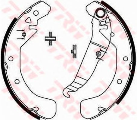 Купить запчасть TRW - GS8637 Колодки барабанные OPEL ASTRA G, H, VECTRA B GS8637