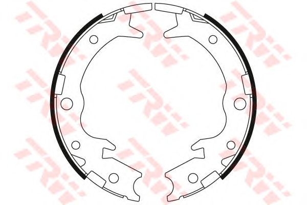 Купить запчасть TRW - GS8697 Колодки тормозные барабанные зад HONDA CR-V II (RD_) 2.0 (RD4) 09.2001 - 03.2007 <=> HONDA CR-V II (RD_) 2.4 Vtec 4WD (RD7) 09.2001 - 09.2006