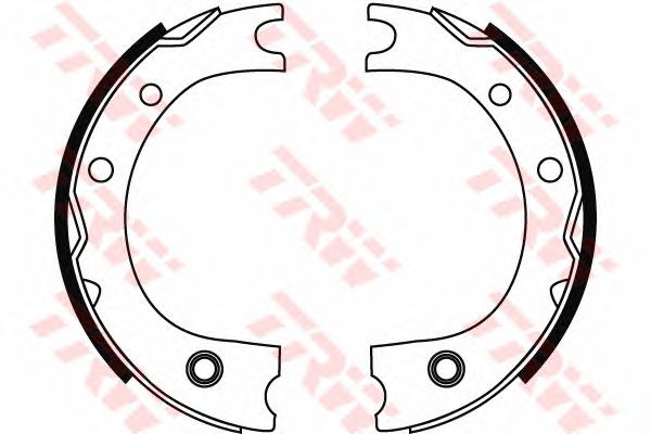 Купить запчасть TRW - GS8716 Колодки тормозные стояночного тормоза TOYOTA LAND CRUISER 1975 - 1996, LAND CRUISER 80 1990 - 1993