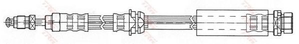 Купить запчасть TRW - PHB438 Шланг тормозной перед FORD FIESTA 2003 >>, FIESTA V 2001 >>, FUSION 2002 >>