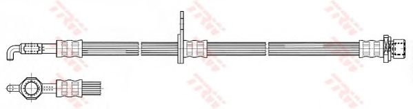 Купить запчасть TRW - PHD533 Тормозной шланг TOYOTA AVENSIS Saloon (_T25_) 1.8 (ZZT251_) 04.2003 - 11.2008 <=> TOYOTA COROLLA (_E12_) 1.6 VVT-i (ZZE121_) 01.2002 - 12.2006