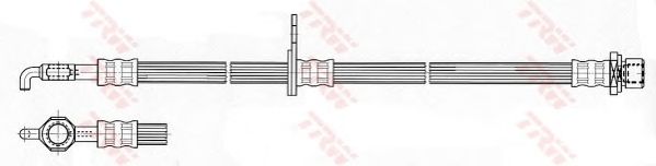 Купить запчасть TRW - PHD534 Тормозной шланг TOYOTA AVENSIS Saloon (_T25_) 1.8 (ZZT251_) 04.2003 - 11.2008 <=> TOYOTA COROLLA (_E12_) 1.6 VVT-i (ZZE121_) 01.2002 - 12.2006